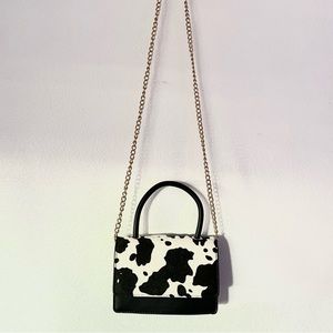 NWOT Small Cow Printed Faux Cowhide Crossbody Purse from Nectar Clothing